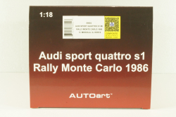 Audi Quattro S1 # 6 Rally Monte Carlo 1986, Mikkola/Hertz, 88602, Autoart 1:18