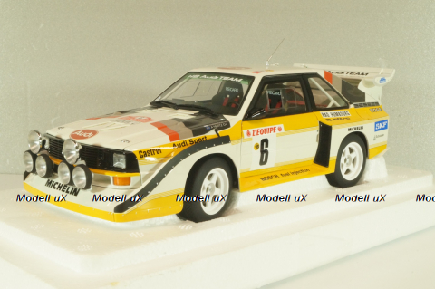 Audi Quattro S1 # 6 Rally Monte Carlo 1986, Mikkola/Hertz, 88602, Autoart 1:18
