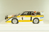 Audi Quattro S1 # 6 Rally Monte Carlo 1986, Mikkola/Hertz, 88602, Autoart 1:18