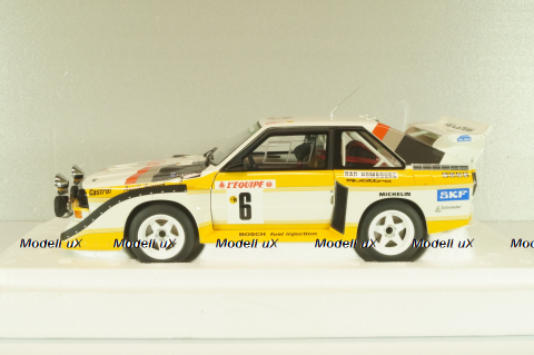 Audi Quattro S1 # 6 Rally Monte Carlo 1986, Mikkola/Hertz, 88602, Autoart 1:18