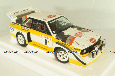Audi Quattro S1 # 6 Rally Monte Carlo 1986, Mikkola/Hertz, 88602, Autoart 1:18
