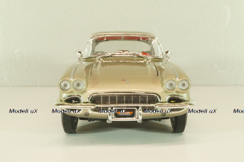 Chevrolet Corvette (С1) 1961, silver grey, AMM1151, AutoWorld 1:18  
