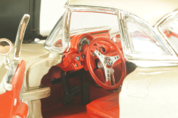 Chevrolet Corvette (С1) 1961, silver grey, AMM1151, AutoWorld 1:18  