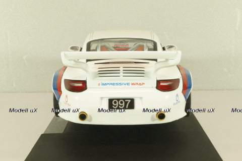 Porsche 911 (997) RWB Old & New 2020, white, MCG18328, MCG 1:18
