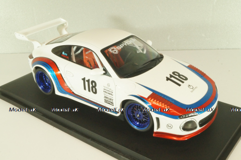 Porsche 911 (997) RWB Old & New 2020, white, MCG18328, MCG 1:18