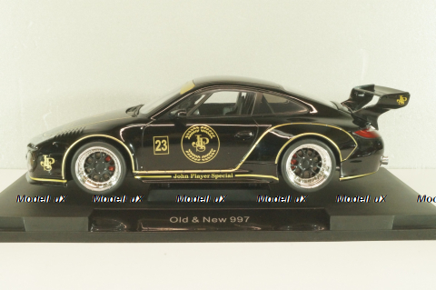 Porsche 911 (997) RWB JPS John Player Special Old & New 2020, black, MCG18326, MCG 1:18