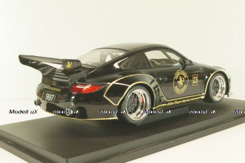 Porsche 911 (997) RWB JPS John Player Special Old & New 2020, black, MCG18326, MCG 1:18