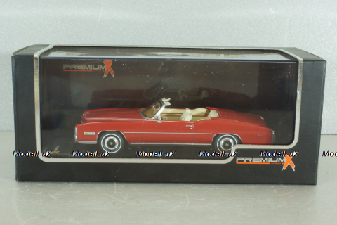 Cadillac Eldorado open convertible 1976, red, PRD0003, Premium X 1:43
