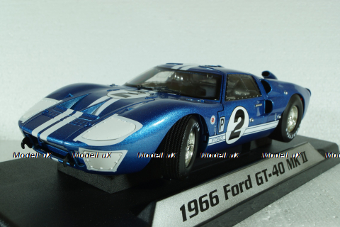 Ford GT40 MK II #2, 12h Serbian 1966 Grant, Gurney, Shelby Collectibles 1:18