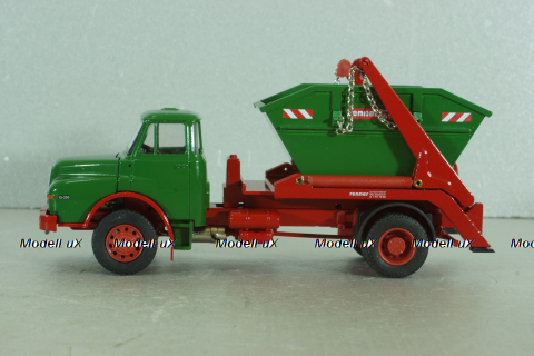 MAN Hauber HAK 15.200 skip truck, green, 1047, Conrad 1:50