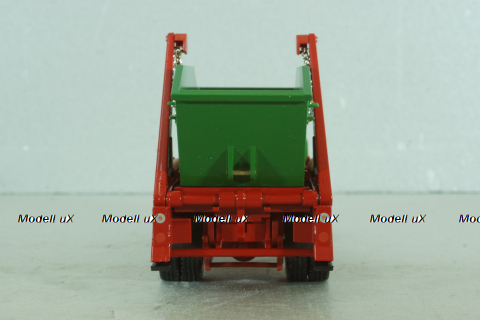 MAN Hauber HAK 15.200 skip truck, green, 1047, Conrad 1:50
