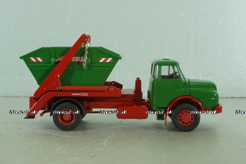 MAN Hauber HAK 15.200 skip truck, green, 1047, Conrad 1:50