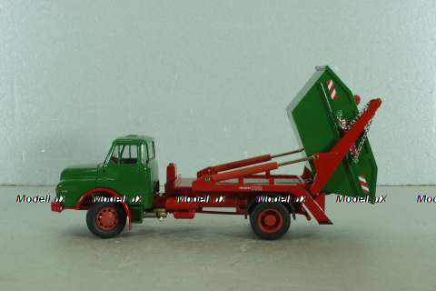 MAN Hauber HAK 15.200 skip truck, green, 1047, Conrad 1:50