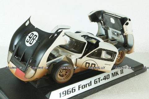Ford GT40 MK II #98 Winner 24h Daytona 1966 Dirty Version, Shelby Collectibles 1:18