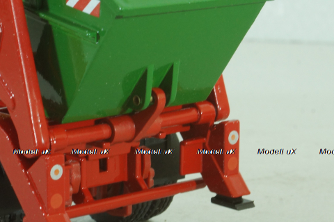 MAN Hauber HAK 15.200 skip truck, green, 1047, Conrad 1:50