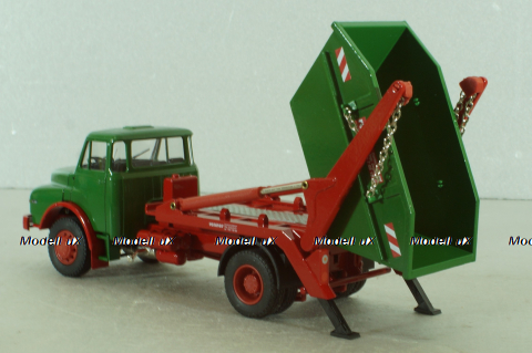 MAN Hauber HAK 15.200 skip truck, green, 1047, Conrad 1:50