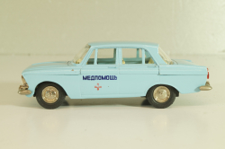 Москвич-412, Медпомощь, голубой, Тантал/Радон 1:43