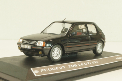 Peugeot 205 1.6 GTI 1985, black, Altaya 1:43 Уценка!