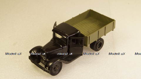 ГАЗ-АА черный/хаки, з-д Двигатель 1:43 