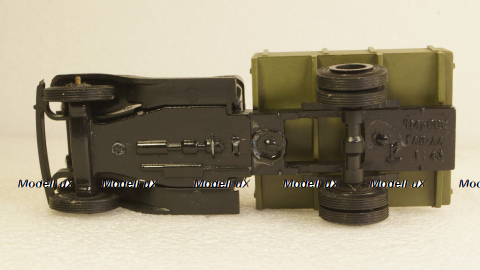 ГАЗ-АА черный/хаки, з-д Двигатель 1:43 