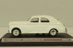Peugeot 203 Berline A, white, Altaya 1:43