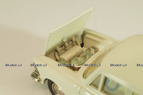 Москвич-412 А2, Медпомощь, февраль 1985г., кремовый, Тантал/Радон 1:43