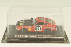 Datsun 240Z #11 Rally Safari 1971, E.Herrmann/H.Schuller, red/black, Altaya 1:43