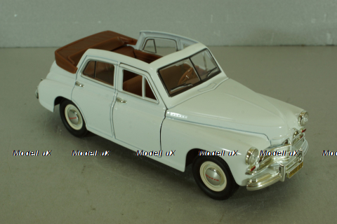 Газ-М20 победа кабриолет, белый, 24215, Lucky die cast 1:24
