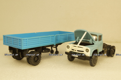 Зил-130 В1 с п/прицепом Одаз-885, февраль 1988г., Электроприбор 1:43