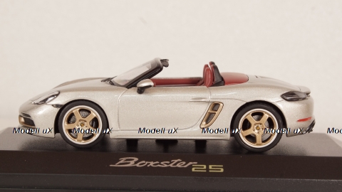 Porsche 982 Boxster "25 Years" GT-silver metallic, Minichamps 1:43