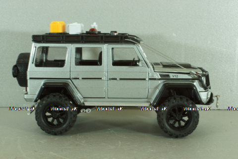 Mercedes Brabus 550 Adventure G-Class 4x4² 2017, silver, 24722S, Che Zhi 1:24