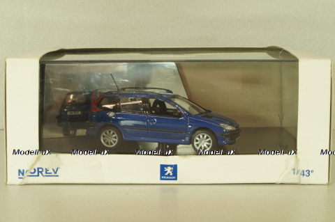 Peugeot 206 SW 2001, blue, Norev 1:43 
