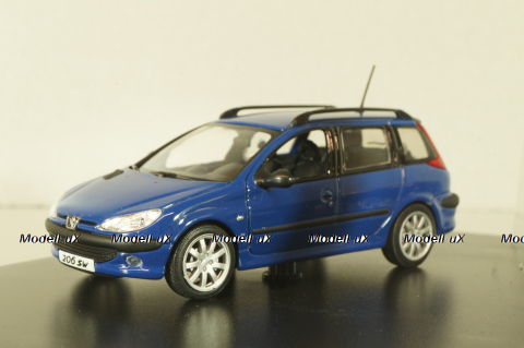 Peugeot 206 SW 2001, blue, Norev 1:43 
