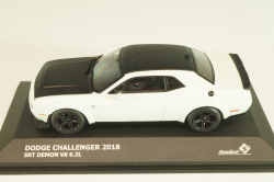 Dodge Challenger SRT Demon V8 6.2L 2018, white, 4310303, Solido 1:43