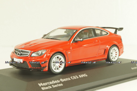 Mercedes C-Class C63 6.3 V8 AMG Black Series 2012, red, 4311602, Solido 1:43