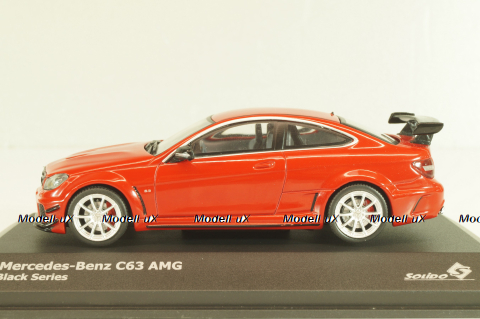 Mercedes C-Class C63 6.3 V8 AMG Black Series 2012, red, 4311602, Solido 1:43