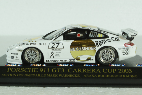 Porsche 911 GT3 Cup #27 Porsche Carrera Cup 2005 M. Warnecke, 403056227, Minichamps 1:43