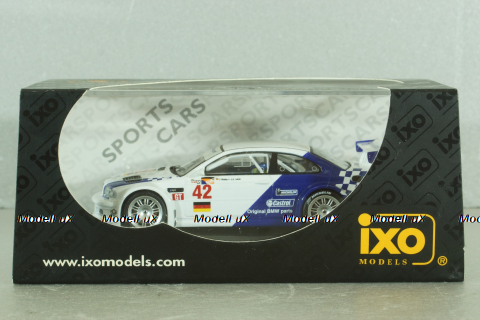 BMW M3 GTR V8 #42 ALMS 2001, JJ.Lehito/J.Muller ALMS 2001, white, GTM006, IXO 1:43