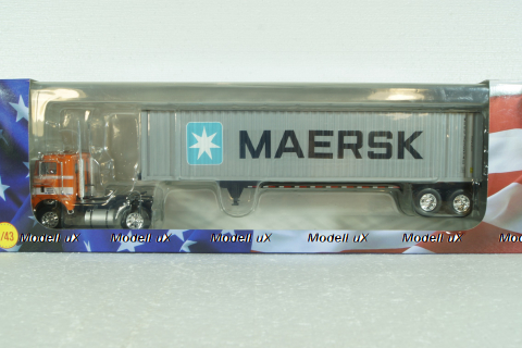 Freightliner COE WFT 6342 Maersk Container Carrier, 1976, American Trucks France # 11, Altaya 1:43