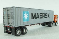 Freightliner COE WFT 6342 Maersk Container Carrier, 1976, American Trucks France # 11, Altaya 1:43