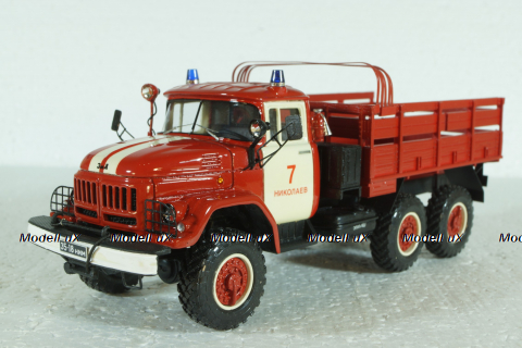 Зил-131 пожарный, бортовой, KV мастерская 1:43