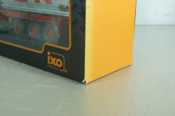 Mercedes-Benz SK 1844 with trailer Hoyer 1994, red/silver, TTR001, IXO 1:43