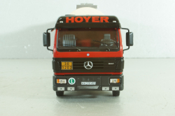 Mercedes-Benz SK 1844 with trailer Hoyer 1994, red/silver, TTR001, IXO 1:43