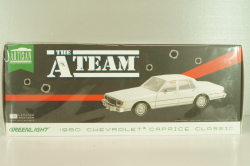 Chevrolet Caprice Classic 1980, from movie A-Team, white, 19109, Greenlight 1:18