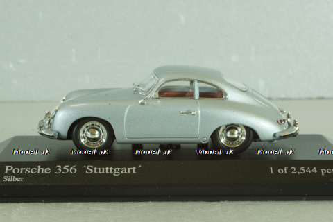 Porsche 356 Stuttgart Coupe 1948, silver, 400065020, Minichamps 1:43