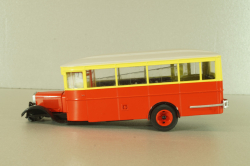 Зис-8 автобус, красно/желтый, Наши Автобусы №9, Modimio 1:43 На запчасти!