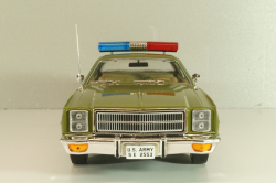Plymouth Fury Army Police 1978, from move A-Team, green, 19053, Greenlight 1:18