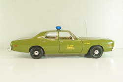 Plymouth Fury Army Police 1978, from move A-Team, green, 19053, Greenlight 1:18