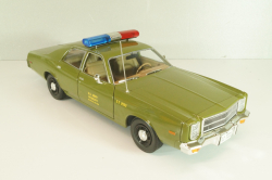 Plymouth Fury Army Police 1978, from move A-Team, green, 19053, Greenlight 1:18