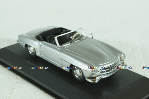 Mercedes 190 SL Cabriolet 1955 silver metallic, 430033151, Minichamps 1:43, Уценка!